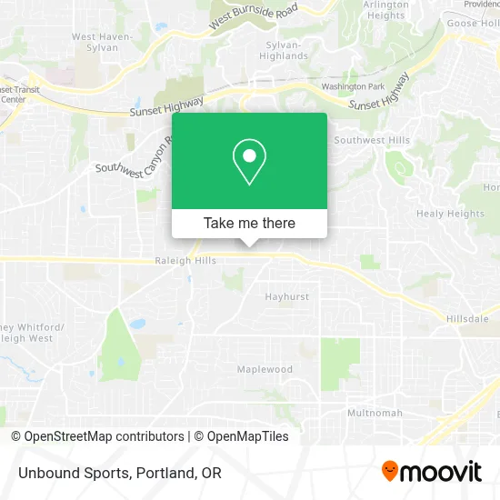 Unbound Sports map
