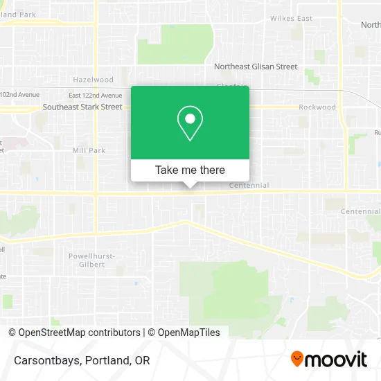 Carsontbays map