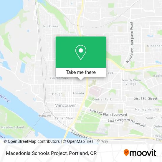 Macedonia Schools Project map