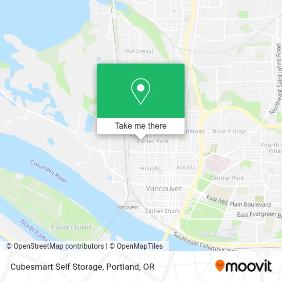 Cubesmart Self Storage map