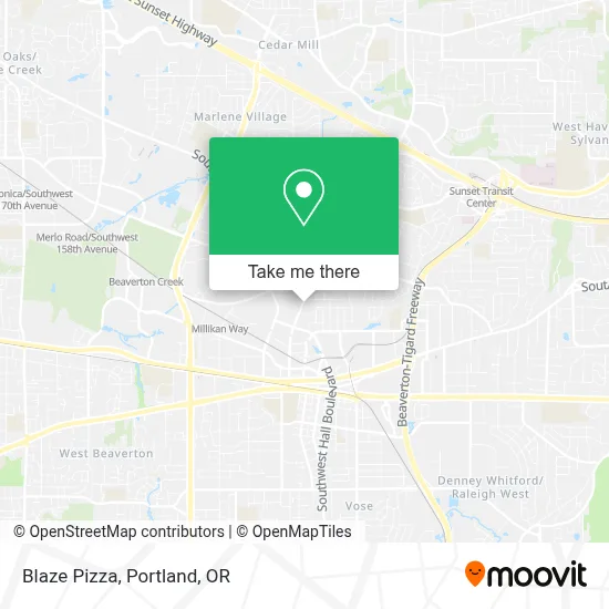 Blaze Pizza map