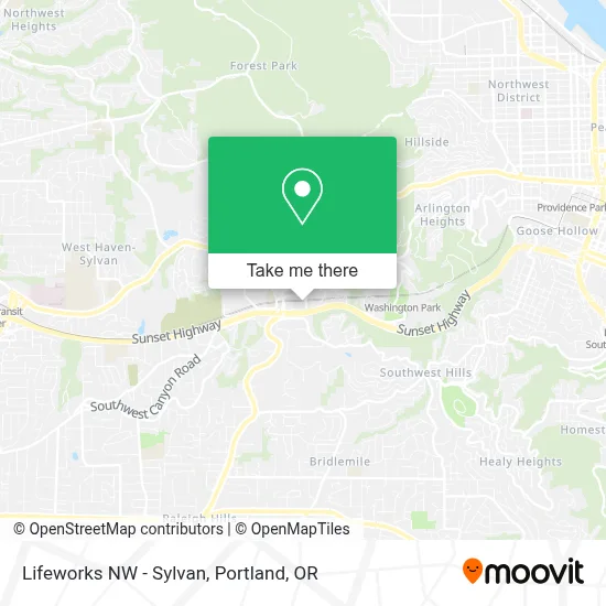 Lifeworks NW - Sylvan map