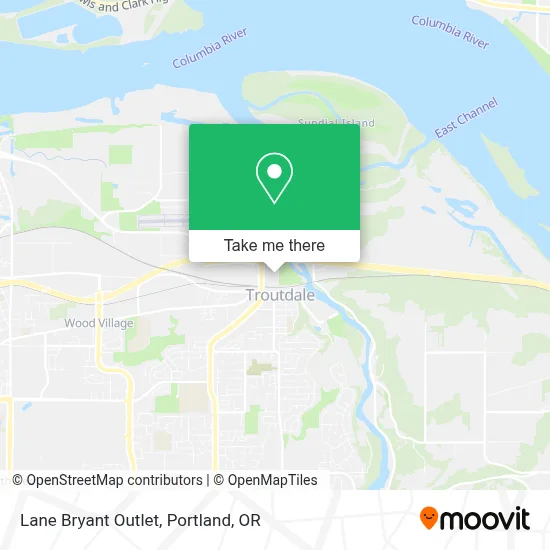 Lane Bryant Outlet map