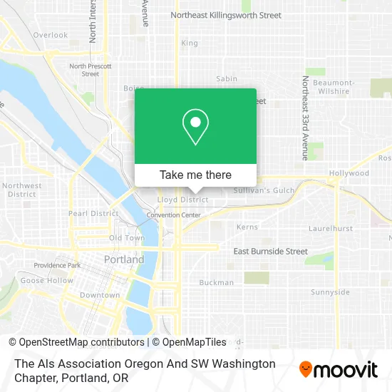 The Als Association Oregon And SW Washington Chapter map
