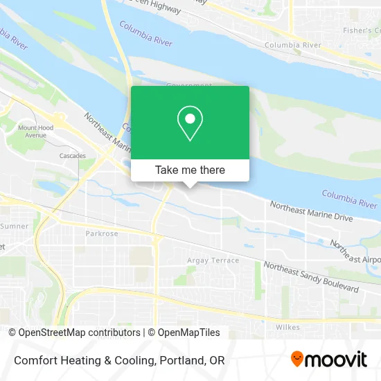 Comfort Heating & Cooling map