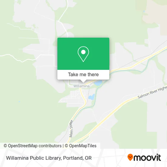 Willamina Public Library map