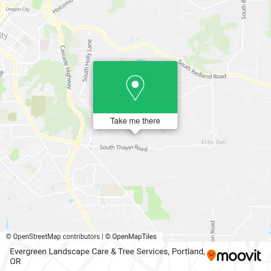 Evergreen Landscape Care & Tree Services map