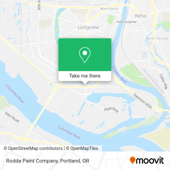 Rodda Paint Company map