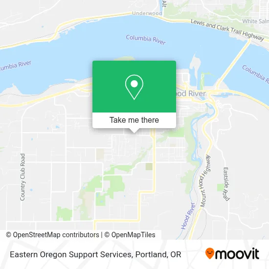Eastern Oregon Support Services map