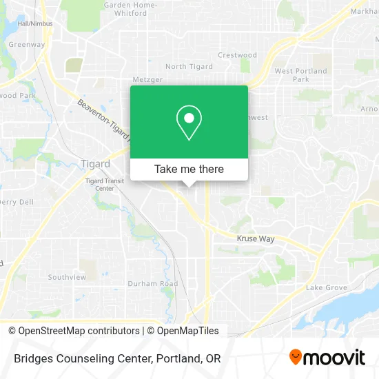 Bridges Counseling Center map