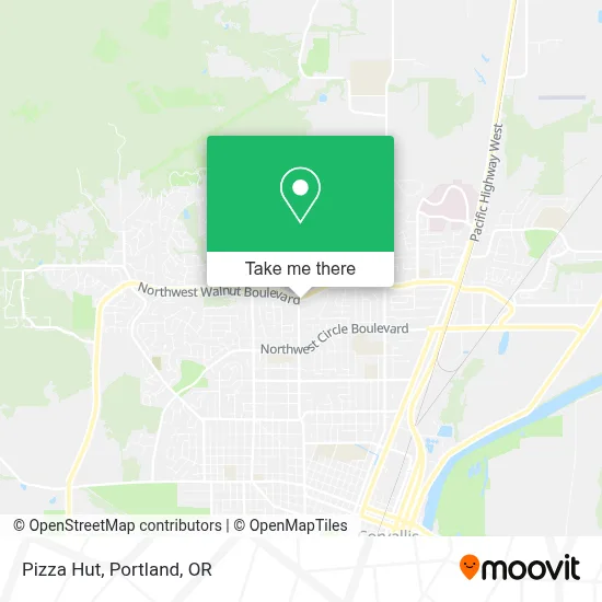 Pizza Hut map