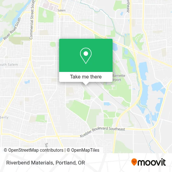Riverbend Materials map
