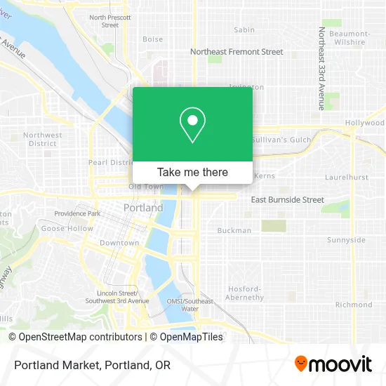 Portland Market map