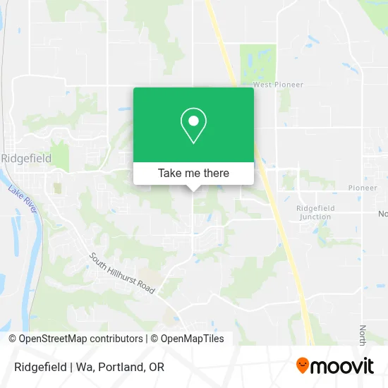Ridgefield | Wa map