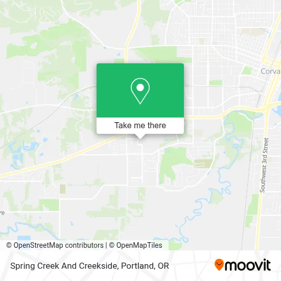 Spring Creek And Creekside map