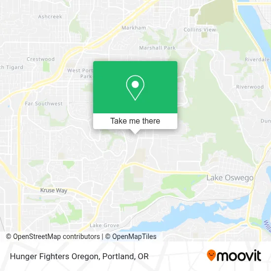 Hunger Fighters Oregon map