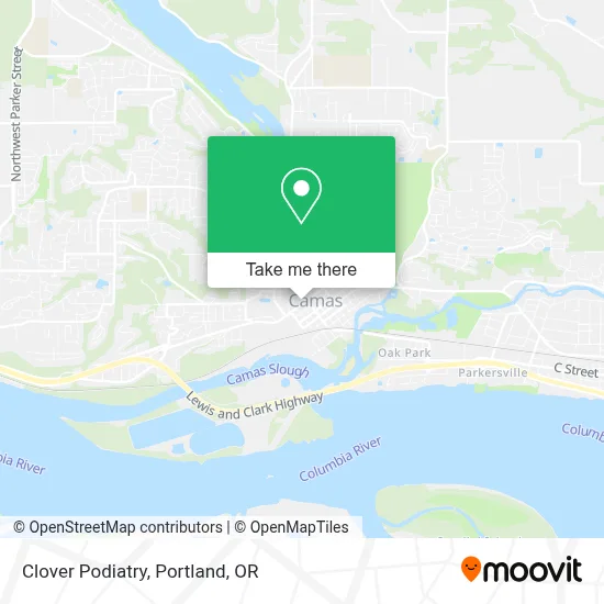 Clover Podiatry map