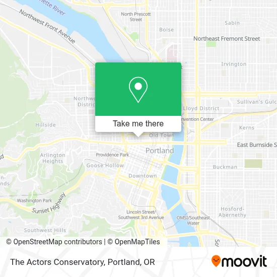 The Actors Conservatory map