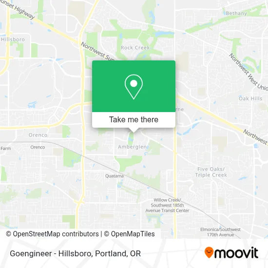 Goengineer - Hillsboro map