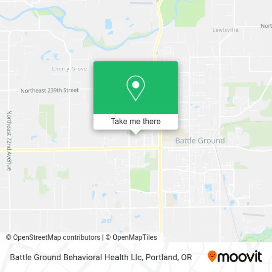Battle Ground Behavioral Health Llc map