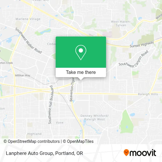 Lanphere Auto Group map