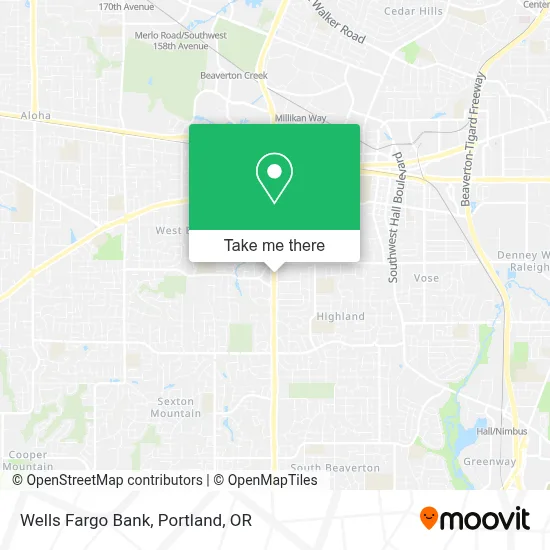 Wells Fargo Bank map