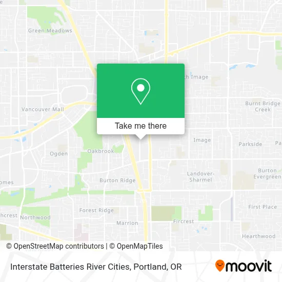 Interstate Batteries River Cities map