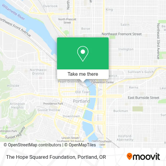 The Hope Squared Foundation map