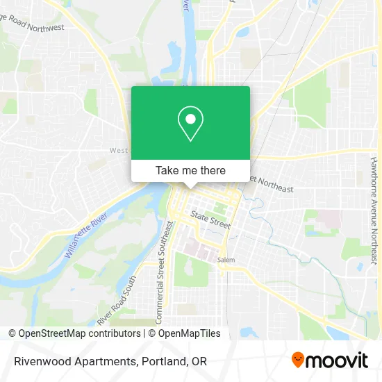 Rivenwood Apartments map