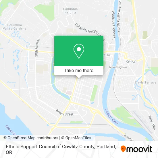 Ethnic Support Council of Cowlitz County map