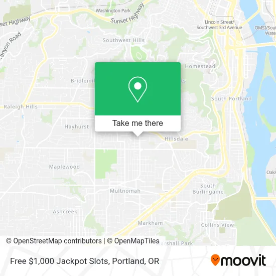 Free $1,000 Jackpot Slots map
