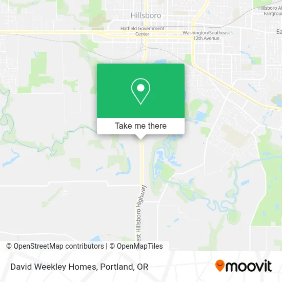 David Weekley Homes map