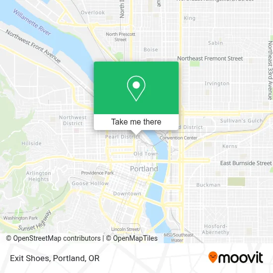 Exit Shoes map