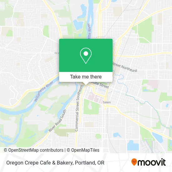 Oregon Crepe Cafe & Bakery map