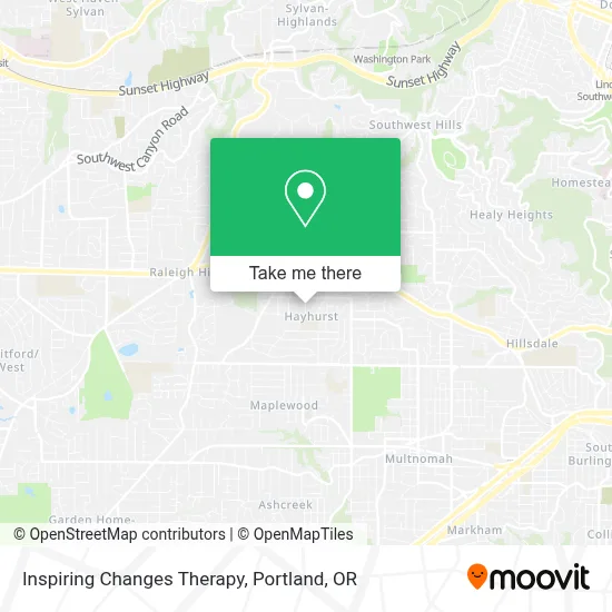 Inspiring Changes Therapy map