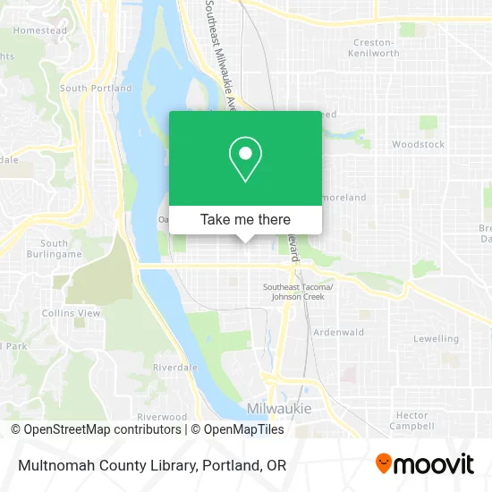 Multnomah County Library map