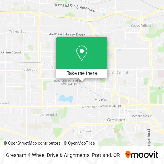 Gresham 4 Wheel Drive & Alignments map