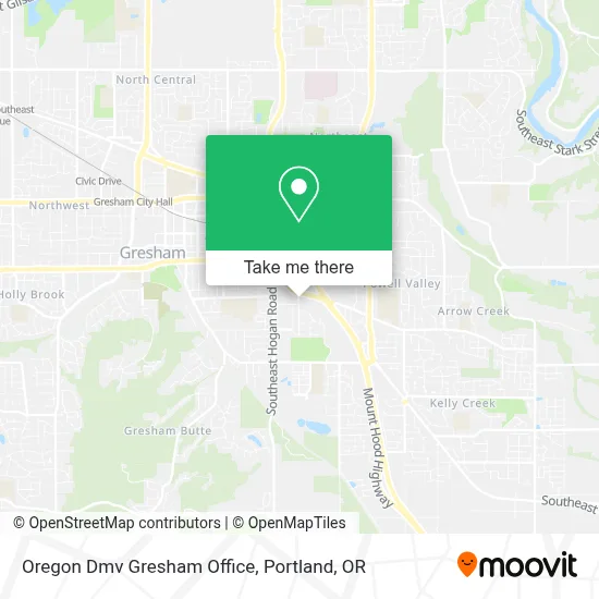 Oregon Dmv Gresham Office map