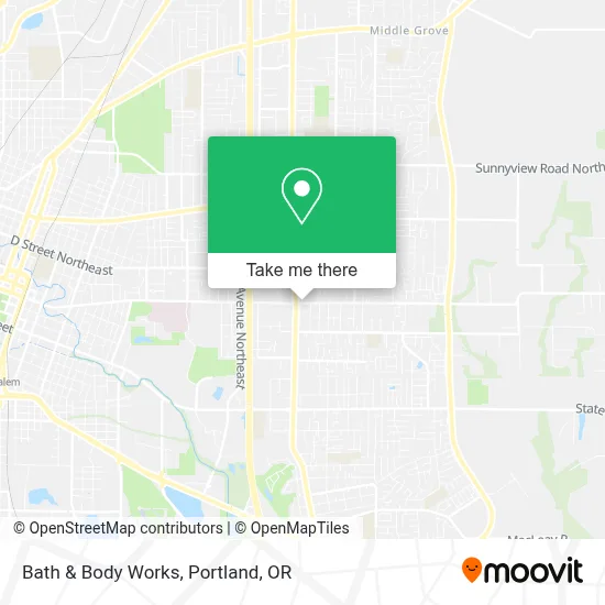 Bath & Body Works map