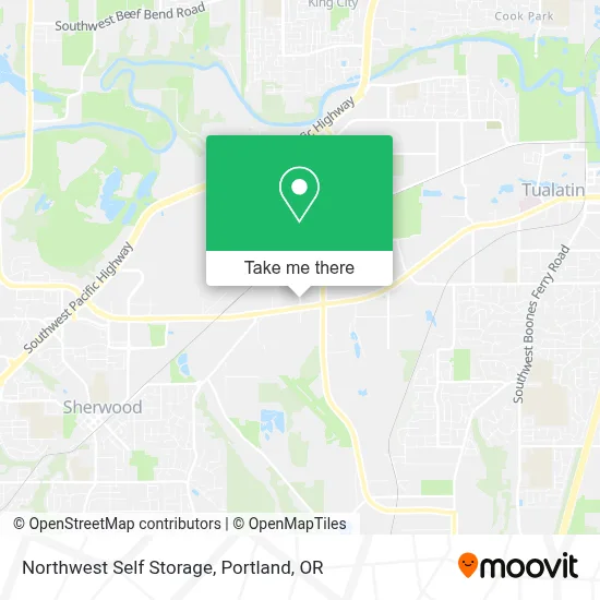 Northwest Self Storage map