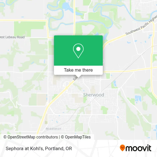 Sephora at Kohl's map