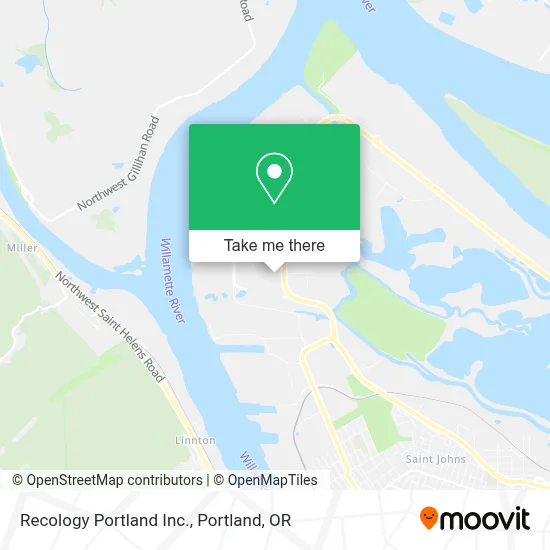 Recology Portland Inc. map