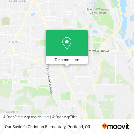 Our Savior's Christian Elementary map