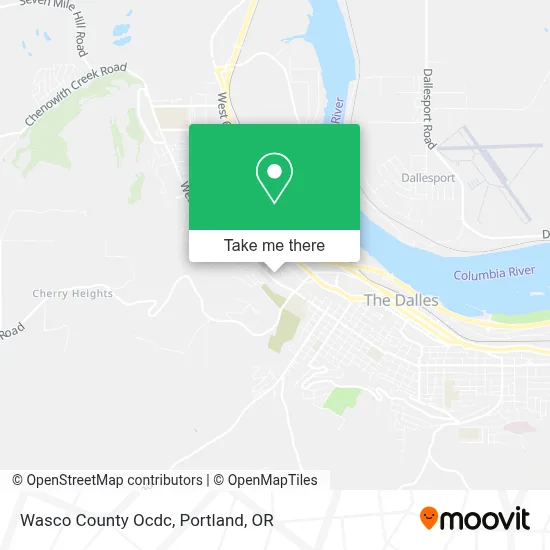 Wasco County Ocdc map