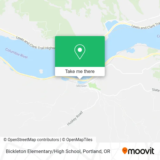 Bickleton Elementary / High School map