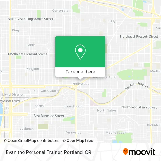 Evan the Personal Trainer map