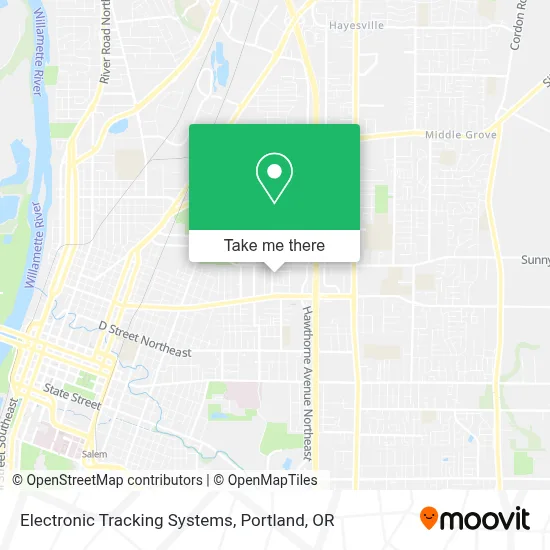 Electronic Tracking Systems map