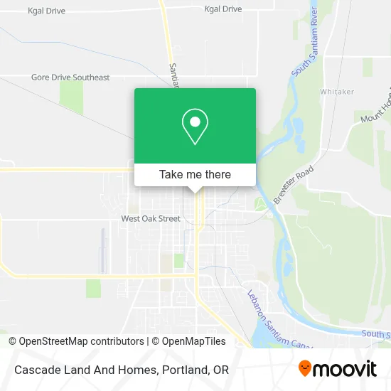 Cascade Land And Homes map