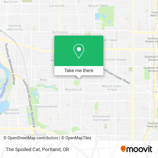 The Spoiled Cat map