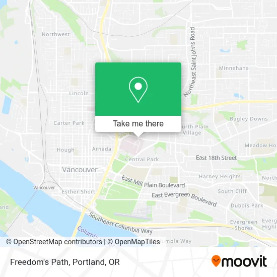 Freedom's Path map